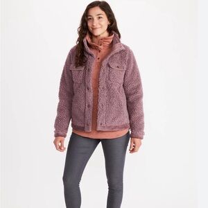 Marmot Sonora Shirt Jacket Dream State Sherpa Snap Down Sweatshirt/ L